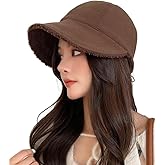 Halemet Fleece Bucket Hat for Women Wide Brim Baseball Cap Casual Equestrian Hat Soft Warm Winter Hats Skull Cap 2026 Winter