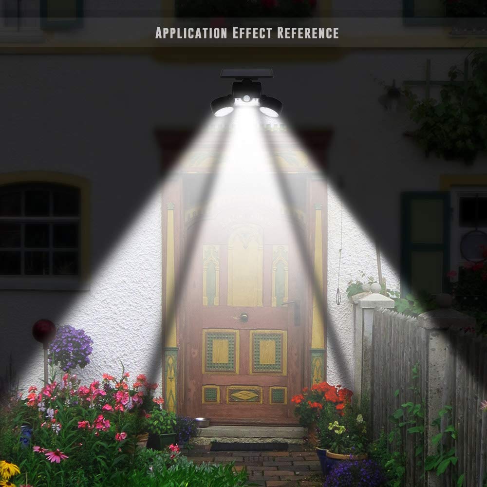 Solar Lights Outdoor, Ambaret 30 LED Motion Sensor Light Waterproof Solar Spot Lights Security Night Lights 360-Degree Rotatable Wall Light for Pation Yard Garage Door Stairway Gate Security Lighting