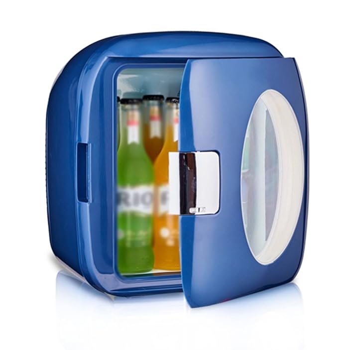 PIGE Kleiner Büro-Haushalts-Kühlschrank-Schlafsaal Zwei Weltkühlraum 9L L32.8CM, W32.3CM, H34.8CM (Farbe : Blue2)