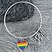 Infinity Collection - Love Wins Bracelet, LGBTQ Pride Jewelry for Lesbian & Gay Pride- Pride Jewelry, Rainbow Pride Charm Bracelet, Lesbian Gifts