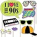 Big Dot of Happiness 90's Throwback - 1990's Party Photo Booth Props Kit - 20 Count