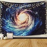 Sunm Boutique Tapestry Wall Hanging Starry Sky Tapestry Galaxy Night Sky Full Stars Wall Tapestry Forest Starry Mandala Tapestry Popular Tapestry Psychedelic Wall Art (M51.2"X59.1", 14#Milky Way)