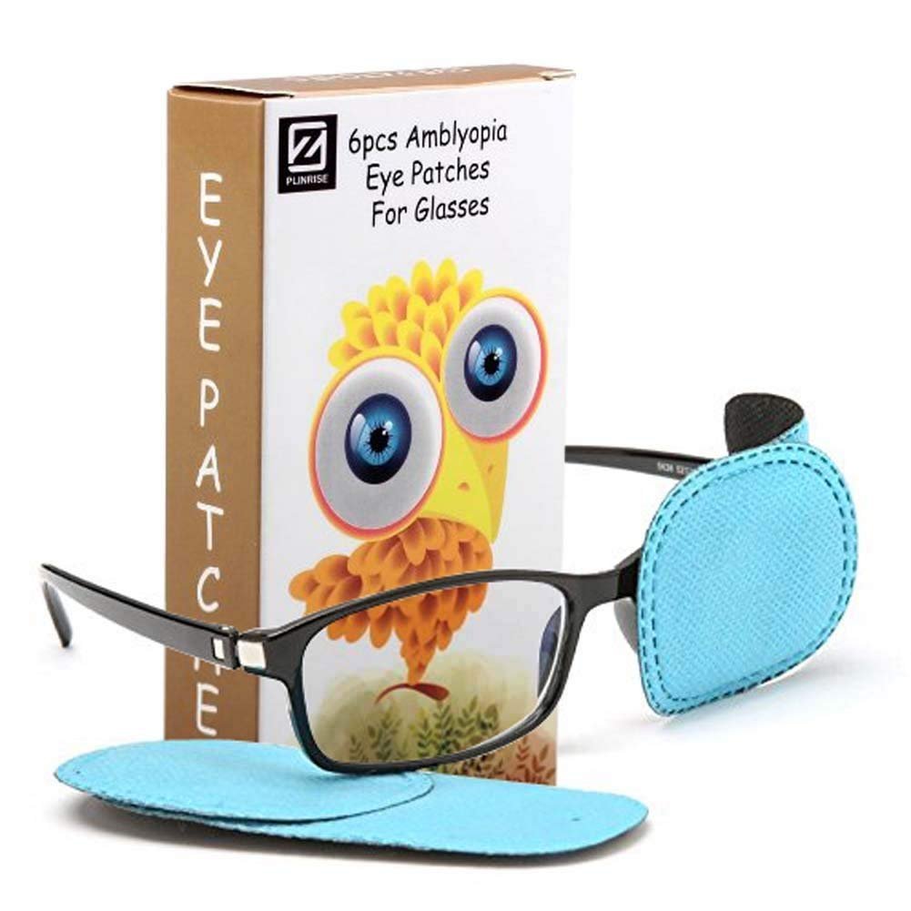 Plinrise 6pcs Amblyopia Eye Patches For Glasses, Kids Eye