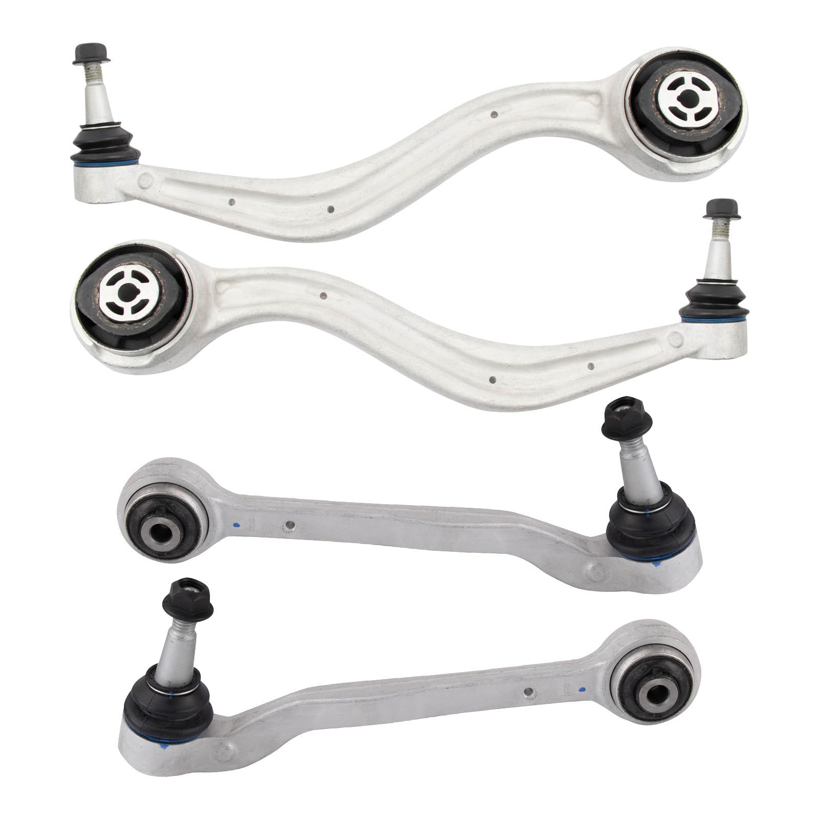 TRQ Front Left and Right Lower Control Arm with Ball Joint Set 4 Piece Compatible with 2013-2019 Cadillac ATS 2020-2023 Cadillac CT4 Image