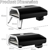 Sedol Gas Pizza Oven Portable Stainless Steel Indoor Outdoor Camping BBQ Pizza view 7