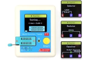 Startbuymore User Friendly Transistor Tester Multimeter Featuring Color TFT Display for Various Measurements (LCR-T7)