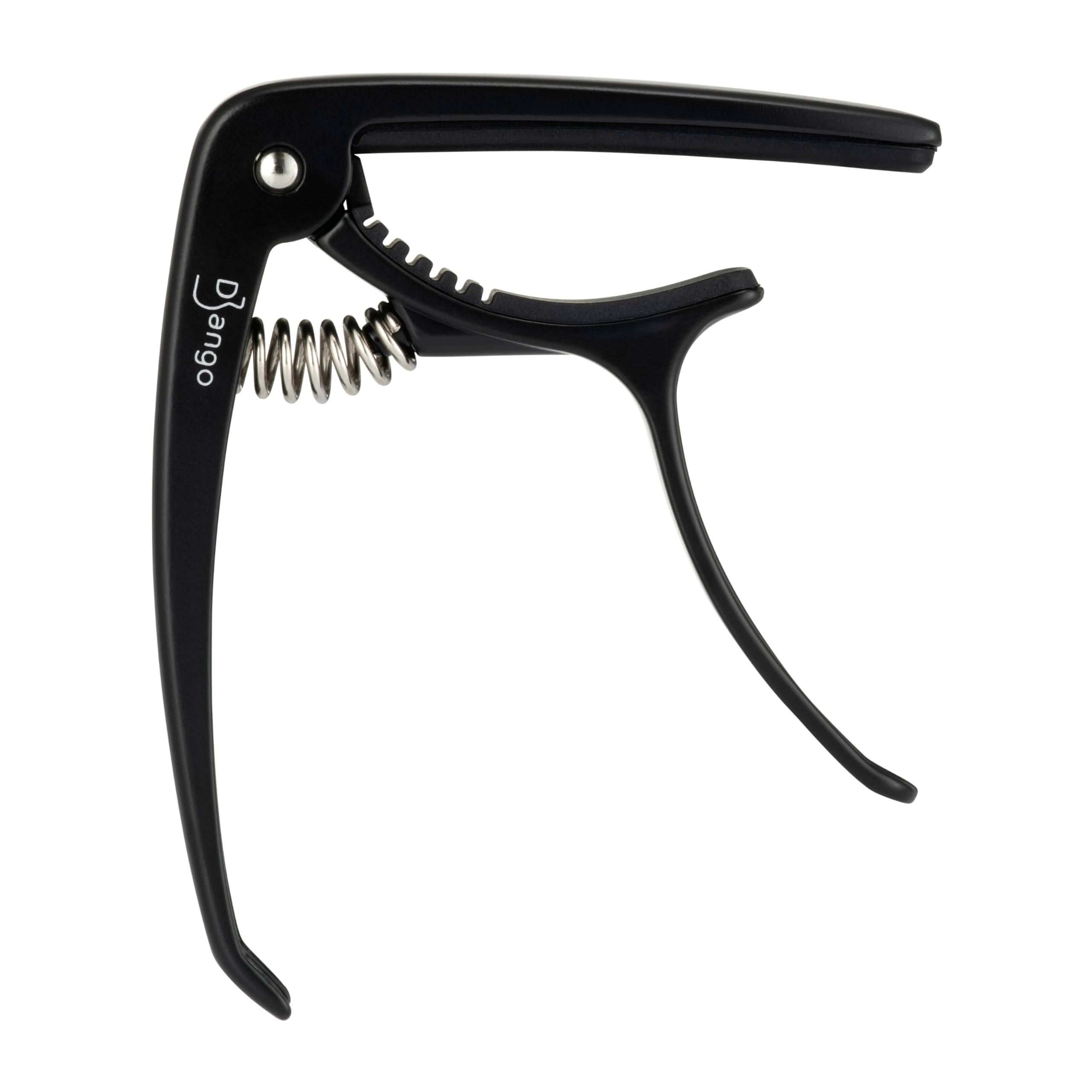 DG9 Black Guitar Capo by Django | for Acoustic, Electric, Ukulele & Classical Guitars | Includes Peg Puller for Changing Strings | Easy To Use Quick-Release | Extra Padding for Neck Protection