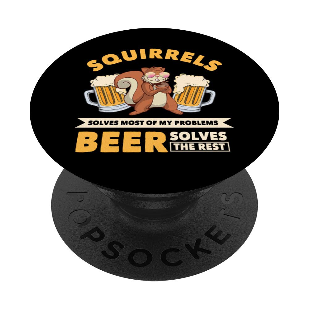 Solution Squirrels and Beer Clothes Costume Gift Squirrel PopSockets PopGrip: Swappable Grip for Phones & Tablets