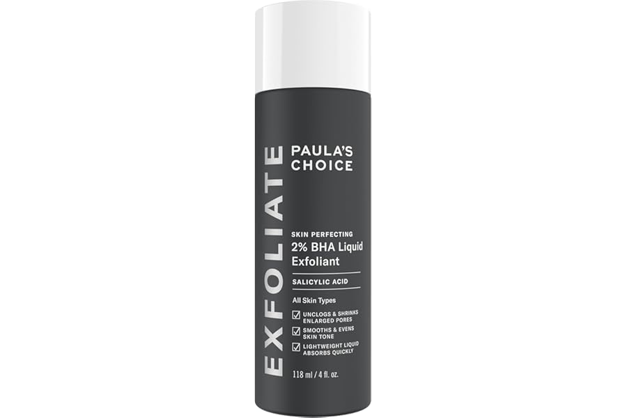 Paula's Choice SKIN PERFECTING 2% BHA Liquid Exfoliant with Salicylic Acid, Facial Polish for Pores, Wrinkles & Fine Lines, Suitable for Blackhead-Prone Skin, Fragrance-Free