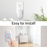 SECRUI Wireless Doorbell 300M IP55 Waterproof Battery Operated 52 Melodies view 3