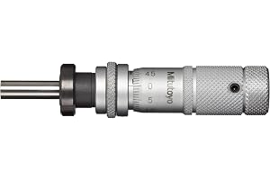 Mitutoyo 148-504 Micrometer Head, Zero-Adjustable Thimble, 0-13mm Range, 0.01mm Graduation, Plus /-0.002mm Accuracy, Plain Th