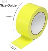 Winsome Hi Viz Cloth Tape Glow in the Dark 20m x 50mm Neon Fluorescent Tape view 2