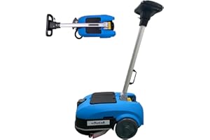 ELIFECENTER Emotor Portable Commercial Floor Scrubber Machine,Walk Behind Automatical Floor Scrubber with 360 Degree Rotation Squeegee