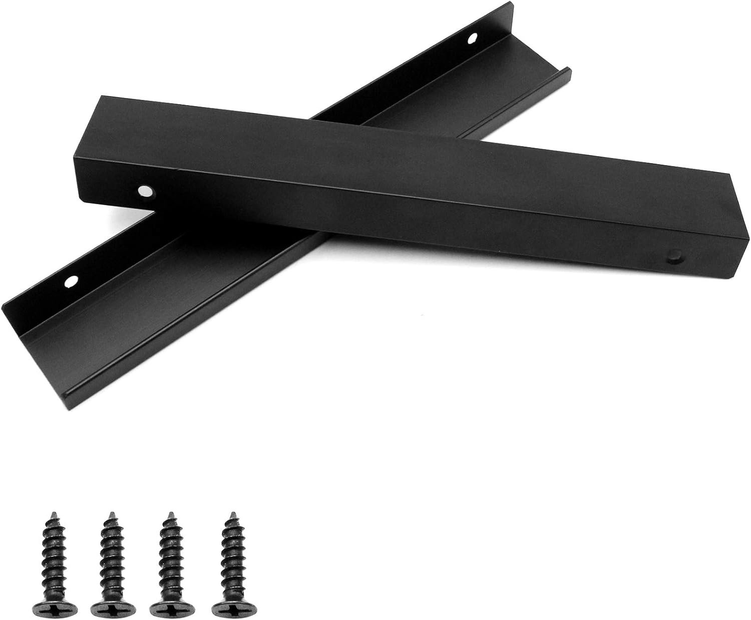 Modern Style Finger Edge Pull 2 Pcs, Concealed Finger Pull Handle for Home Kitchen Door Drawer