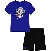 Under Armour Baby Boys' 2-piece Short Sleeve Graphic T-Shirt and Shorts Set, Lightweight & Breathable, Royal Max, 24M