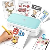 Phomemo M03C Flash Cards Learning Printer for Kids, Language Learning Toys | DIY Flashcards Printer with 40 paper, Montessori Preschool Learning Kids Activities, Educational Toys for Kis Boys Girls