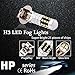 morefulls H3 LED Fog Lights Bulbs Lamp 6000k 1600 Lumens White With Projector Bright Fog Lights Bulb LED Bulb(Set of 2)