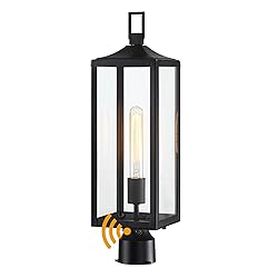 21.3 Inch Outdoor Lamp Post Light Fixture Dusk to