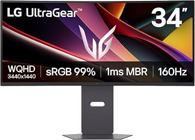 Ultragear™ 34G600A-B.AEU Ecran PC Gaming 34" - Dalle VA résolution WQHD (3440 x 1440), 5ms GtG 160Hz, HDR 10, sRGB 99% (CIE1931), FreeSync Premium