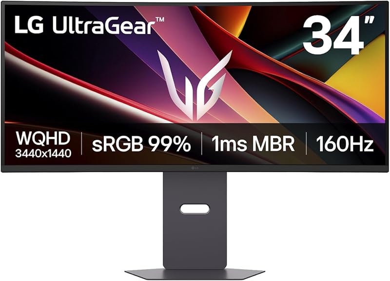 Ultragear™ 34G600A-B.AEU Ecran PC Gaming 34" - Dalle VA résolution WQHD (3440 x 1440), 5ms GtG 160Hz, HDR 10, sRGB 99% (CIE1931), FreeSync Premium