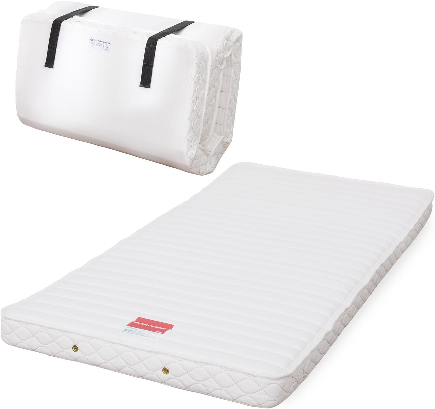 Amazon フランスベッド マットレス 折りたたみマットレス 三つ折り シングル 国産 日本製 ホワイト 折りたたみマットレス オンライン通販