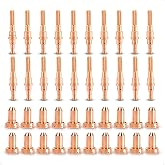 WeldingStop 40pcs SL60 Electrode 9-8215 Tips 9-8211 Nozzle 80A for Thermal Dynamics SL60 SL100 Torch CutMaster 52 82 152 102 Plasma Cutter Consumables