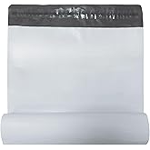 White Poly Mailers 12.5x16 Inches Waterproof Self Sealing Shipping E Commerce Bags for Apparel and Non Fragile Items 10 Pack