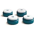 FluentPet Basic Buttons Expansion 4-Pack | Talking Buttons for Communication with Batteries Included | Recordable and Easy-to-Press for Dogs/Cats | Compact Design | HexTiles Required (Sold Separately)