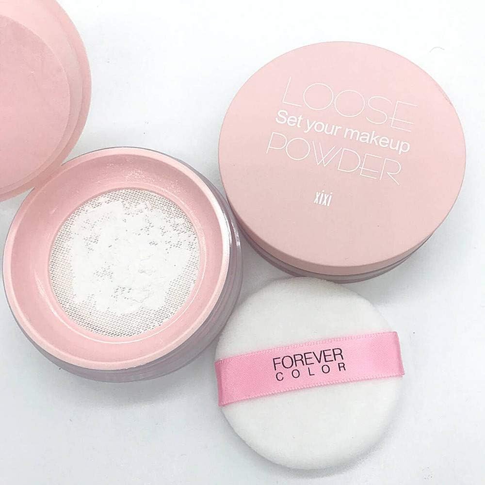 Loose powder oil control makeup powder long-lasting anti-sweat beauty cosmetics loose powder (Ivory white)