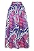 vigvog Women's Ethnic Plus-Size Stylish Diagram Block African Print High Waisted Long A-line Skirt US16-18 (XL, LC65008-8)