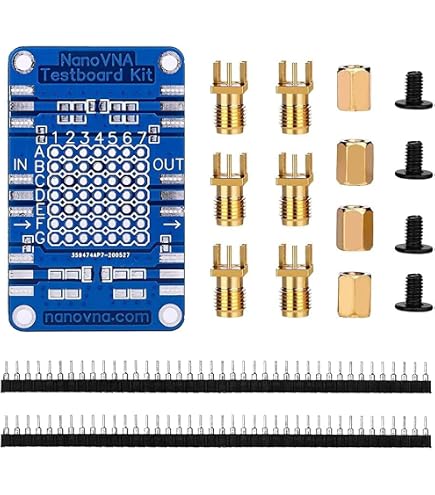 K demo RF per scheda di test RF NanoVNA VNA Test di rete vettoriale Filtro Attenuatore Analizzatori di rete Strumenti elettrici  1420