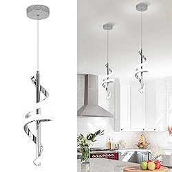 Vloitgol Spiral Led Pendant Light Fixtures, 5500K