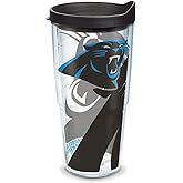 Tervis Made in USA Double Walled NFL Carolina Panthers Insulated Tumbler Cup Keeps Drinks Cold & Hot, 24oz, Genuine