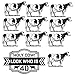 VictoryStore Yard Sign Outdoor Lawn Decorations: Birthday Yard Decoration, Holy Cow! Look Who Is 40, Set of 11 with Stakes