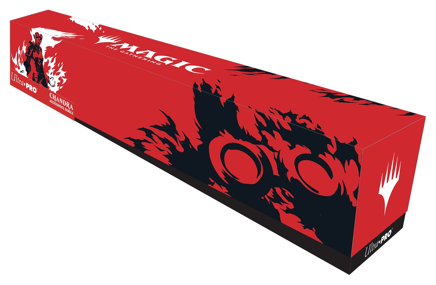 Magic: The Gathering - Chandra Accessories Bundle (Playmat, Display Box, Deck Box, Life Counter & Deck Protectors)