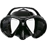 MARES Unisex Adult X-Ray Comfortable Scuba Diving Two Window Mask with Silicone Face Piece & Adjustable Strap