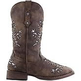 Roper Women’s Kennedy Western Boot – 10-3/4” Shaft – Vintage Cowgirl Boots, Square Toe Cowboy Boot for Women, Flexible Outsole & Padded Insole