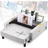 CGOLDENWALL Booklet Maker A3 Paper Folder Stapler Machine, MAX 11.7"&times;16.5" Book Binding Folding Saddle Stitch, for Factory School Home Church, Brochures Manuals Invitations