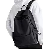 YGR Laptop Backpack for Women and Men, Waterproof Lightweight Travel Daily Rucksack Casual 15.6 inches Computer Bags for College, Black