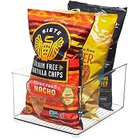 iDesign Recycled Plastic Extra-Large Bin with Easy to Grip Integrated Handles for Kitchen, Fridge, Freezer, Pantry and Cabine