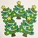 Set of 10pcs Christmas x'mas Tree Iron On Sew On Cloth Embroidered Patches Appliques Machine Embroidery Needlecraft Sewing projects DIY