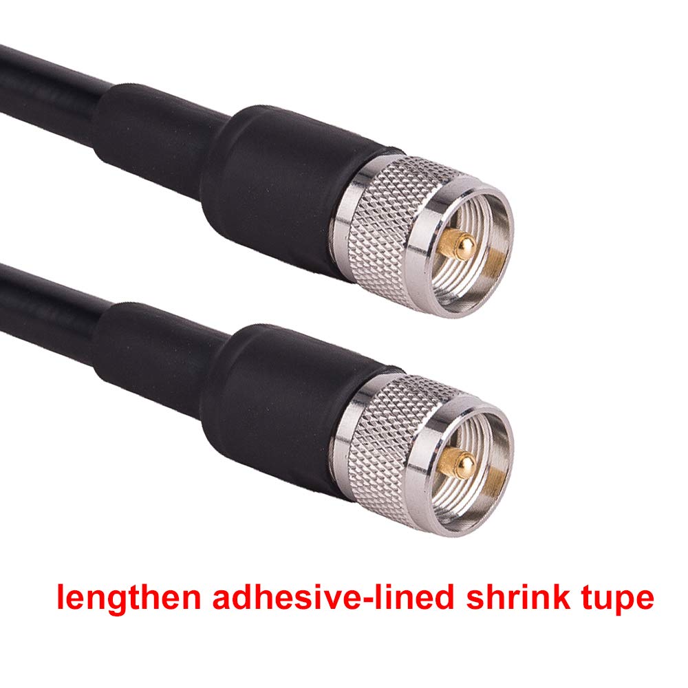 XRDS-RF KMR 400 UHF Coaxial Cable 3ft, PL-259 UHF Male to Male Connector Coax Jumper Low Loss 50 ohm Cable for AIS Antenna, VHF Marine Antenna, HAM & CB Radio, Antenna Analyzer, Dummy Load, SWR Meter: Industrial & Scientific