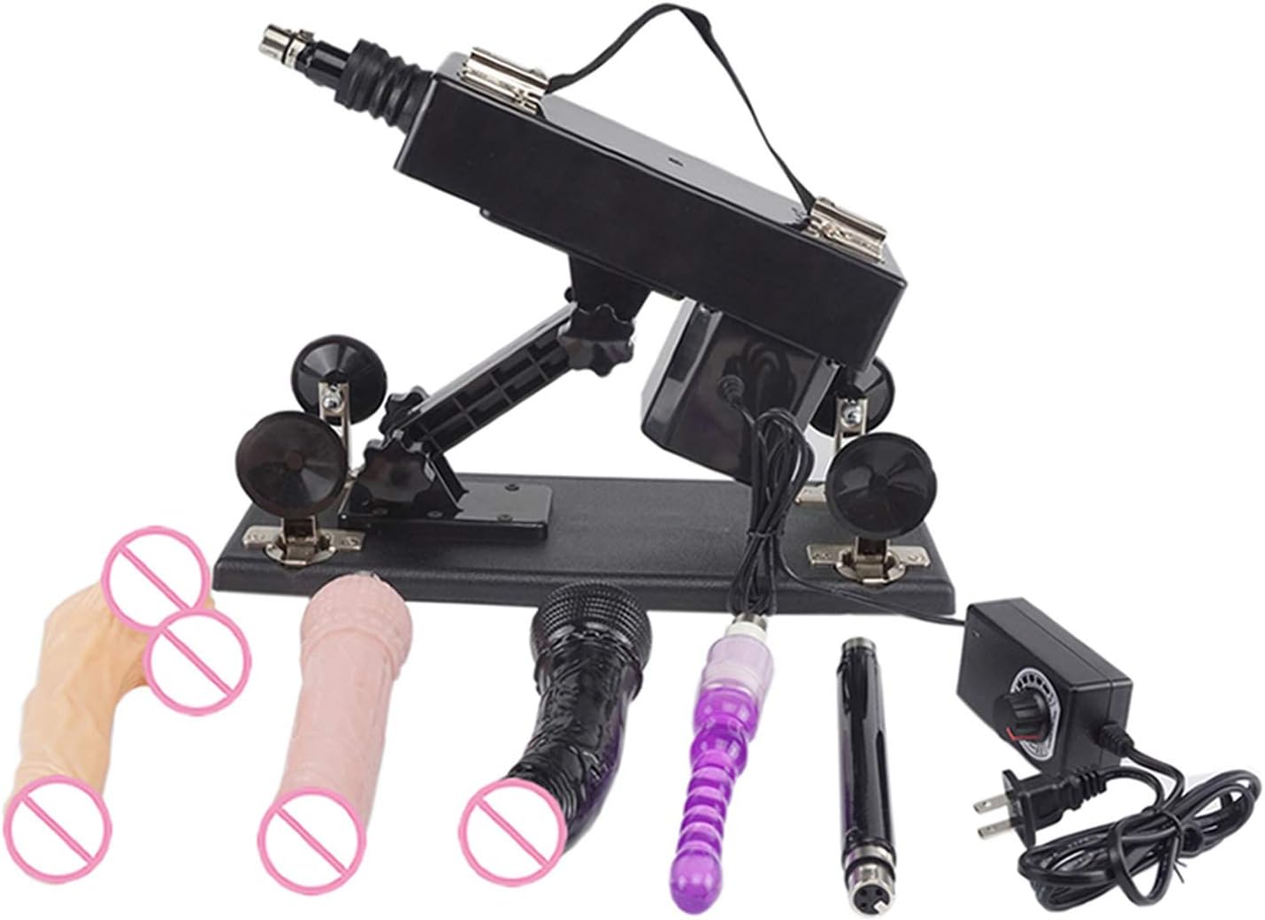 Fidget Toys Puzzle Women Rabbit Automatic Variable Speed Funny Machine Men and 4 Penetrating Attachments Adapters