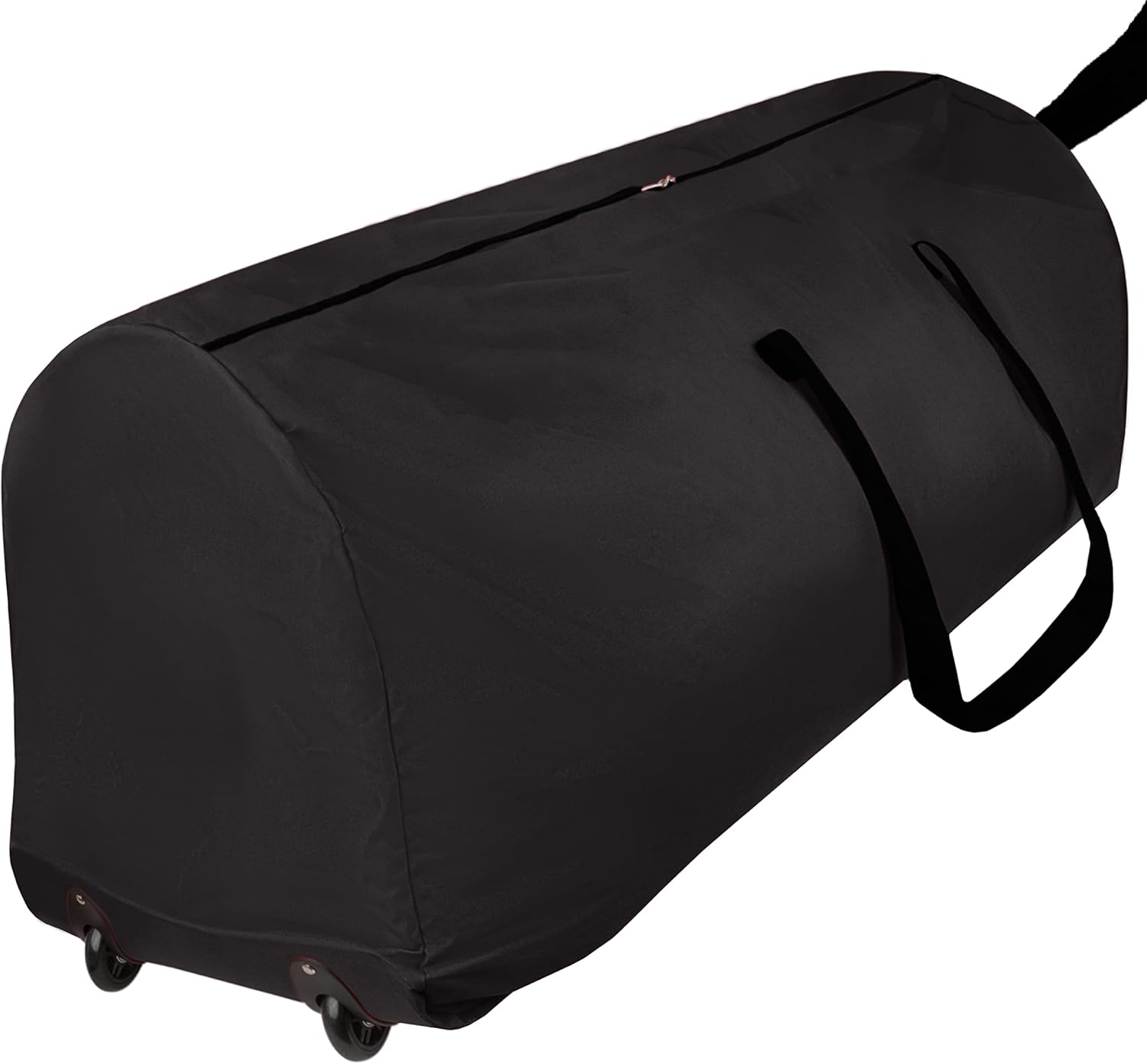 Holiday Décor Storage - Rolling Tree Storage Bag - Storage for 9-Foot Artificial Christmas Holiday Tree. Zippered Bag, Carry Handles and Wheels for Easy Transport. Protects Against Dust, Insects, and Moisture. (BLACK)