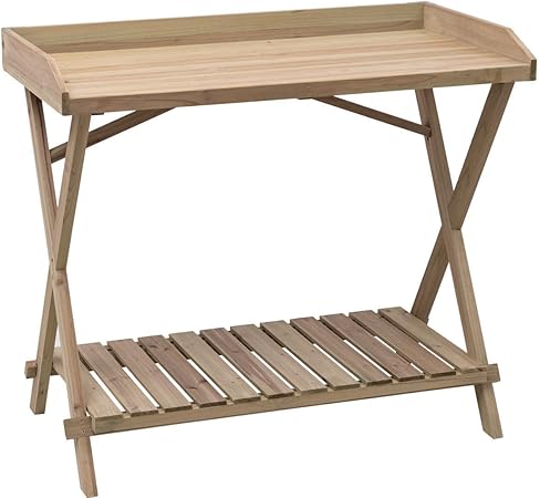Amazon Com Angel611 Outdoor Wood Garden Plant Potting Bench Table