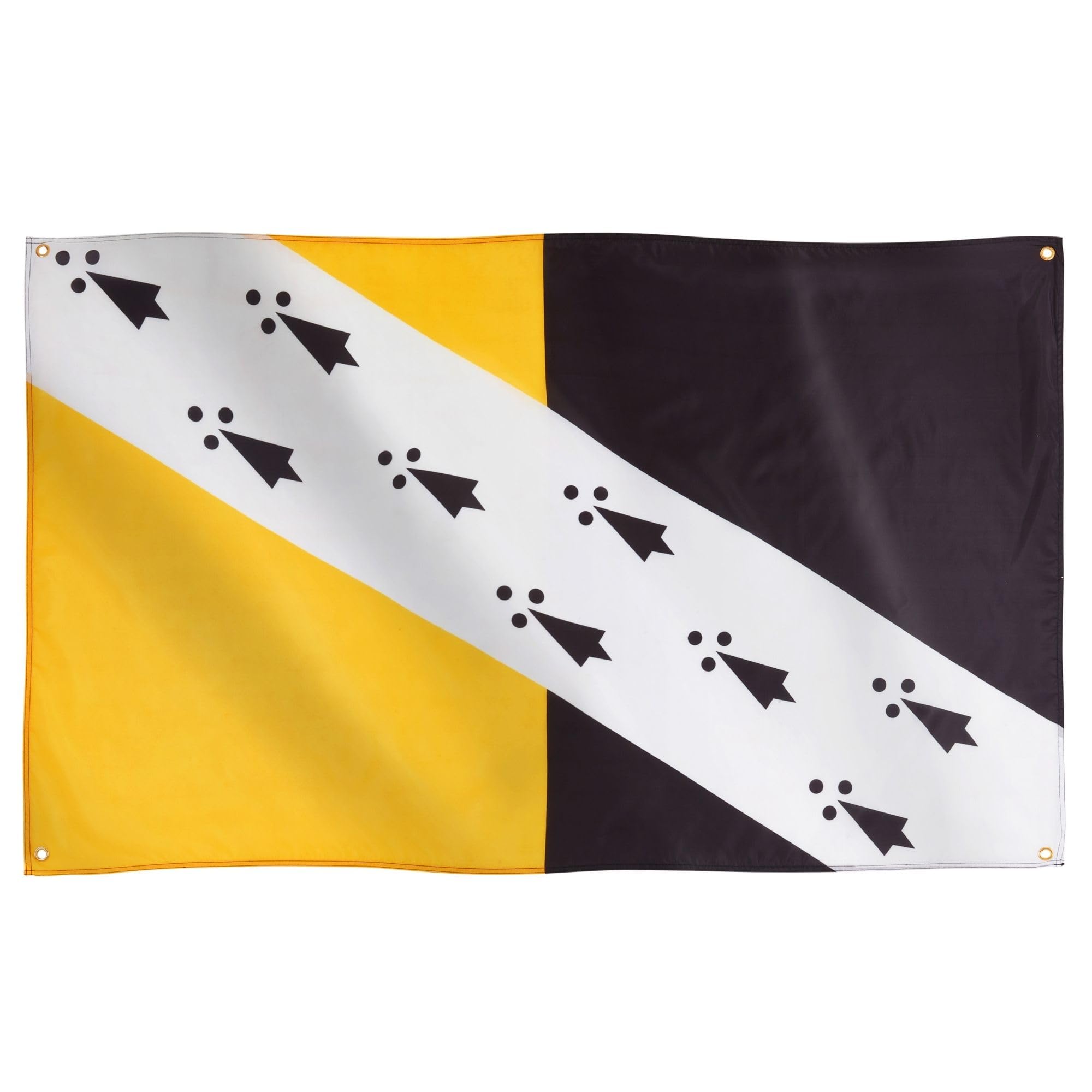 Runesol Norfolk Flag, 91x152cm, 3ft x 5ft, 4 Grommets, Eyelet In Every Corner, Norfolk Day, British Regional Flag, Premium Flags, Inside, Outside, Banner, Vivid Colours — image 1