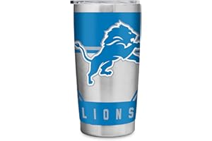 Rico Industries NFL Football 20oz Stainless Steel Tumbler with Lid - Great For Coffee, Tea, Water or Cocktails