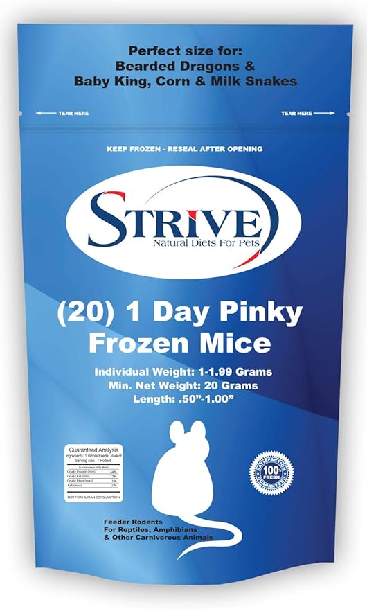Amazon Com Strive 20 1 Day Pinky Frozen Mice Pet Supplies