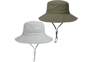 DANMY Baby Toddler Sun Hat,Boys Girls Bucket Hat for Kids UPF 50+ Sun Protective Child Summer Beach Hats 0-5 Years