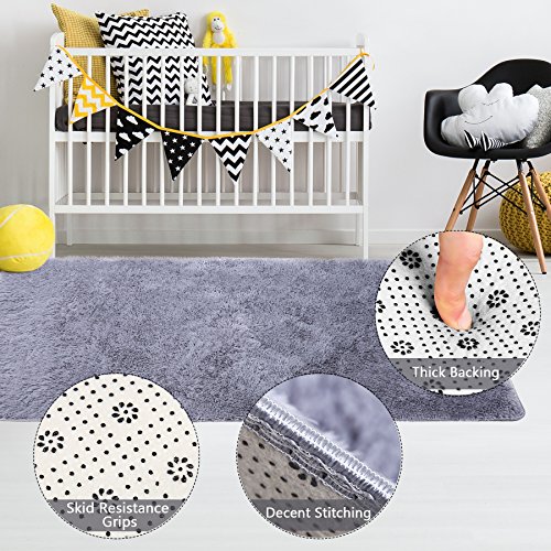 image for Queenmore Shag Modern Indoor Outdoor Area Rugs, ULTRA SOFT Runner for 